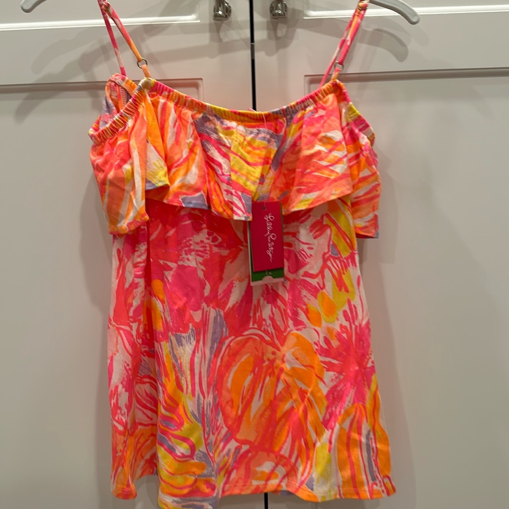 Lilly Pulitzer tank with adjustable spaghetti straps